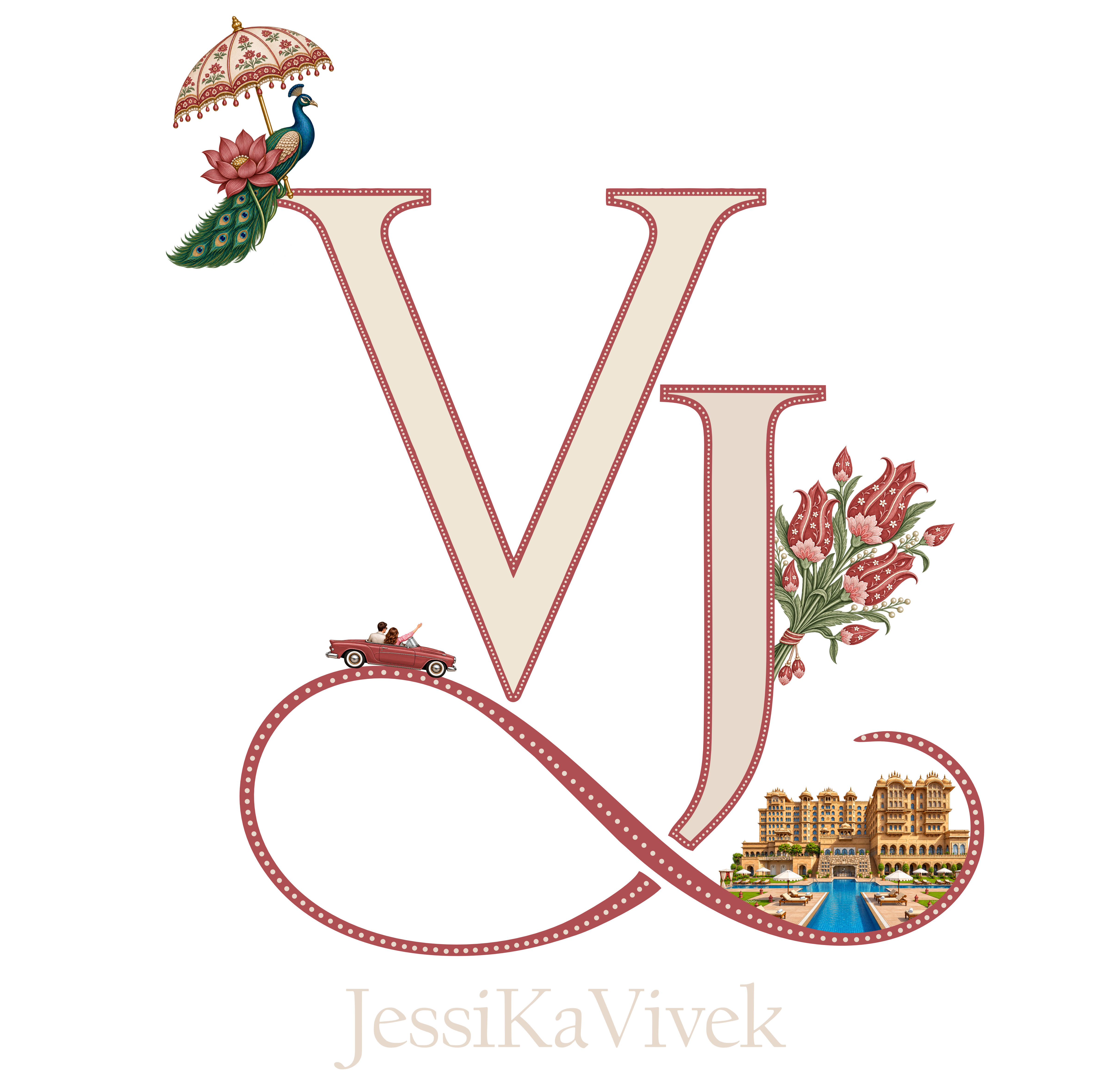 R and V monogram